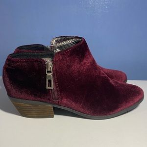 Very Volatile Woman’s Velvet Ankle Boots